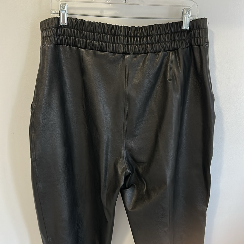Spanx Faux Leather Joggers Black - Picture 8 of 10